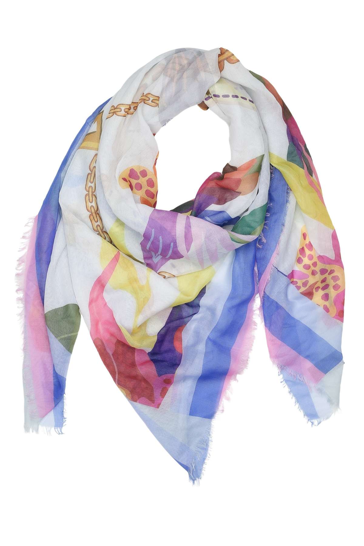 Модный шарф (1 штука) формата XXL в элегантной расцветке.