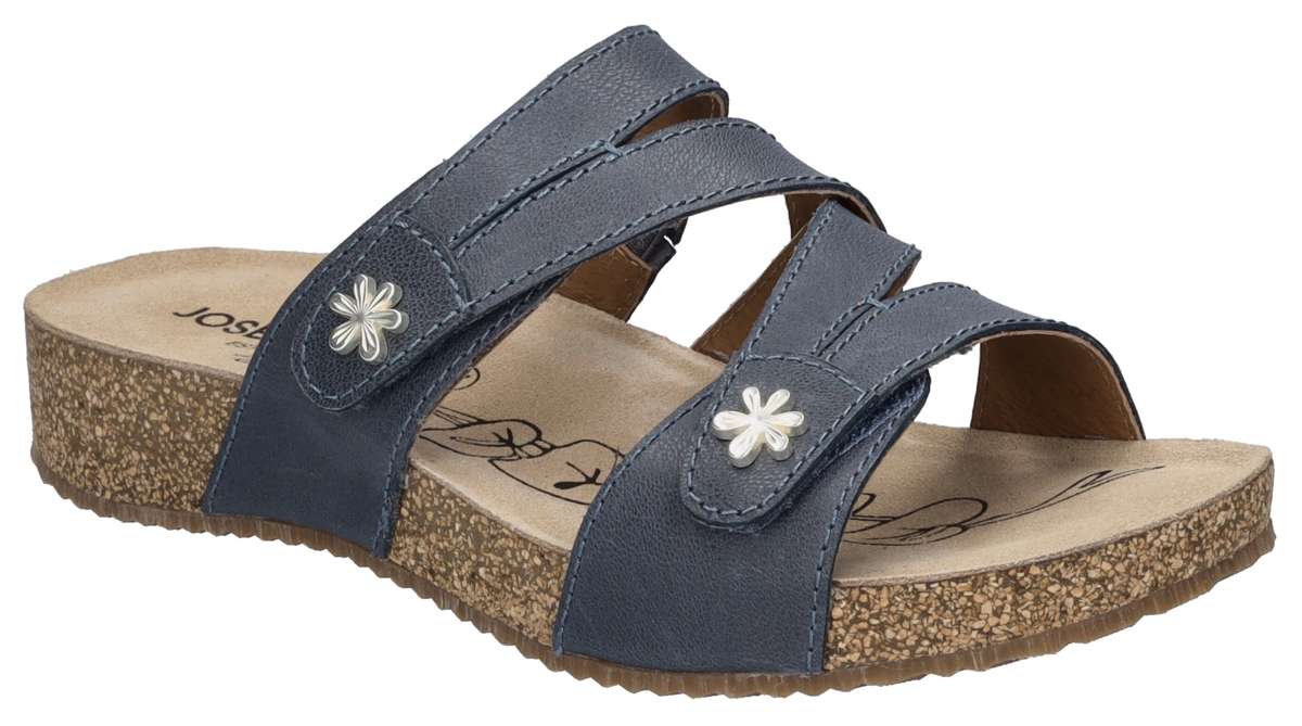 Мюли, платформа, летние туфли, тапочки с мелким цветочным узором.