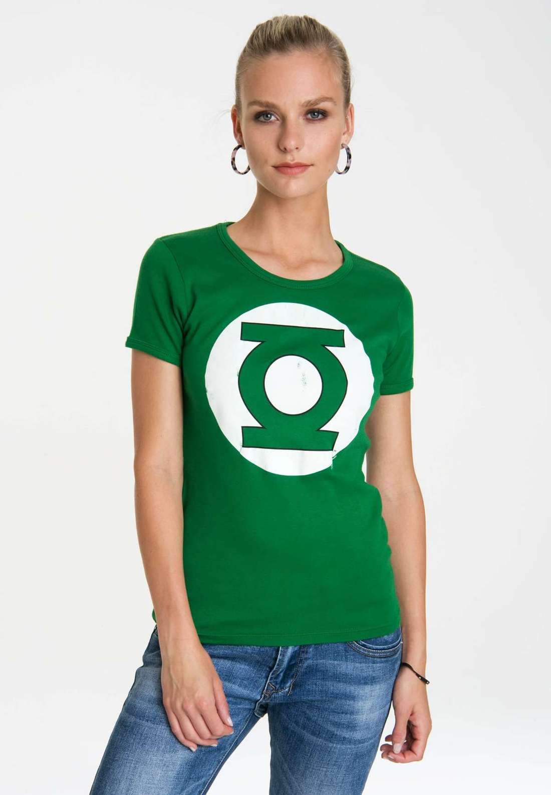 Футболка с лицензионным оригинальным дизайном Green Lantern Logo