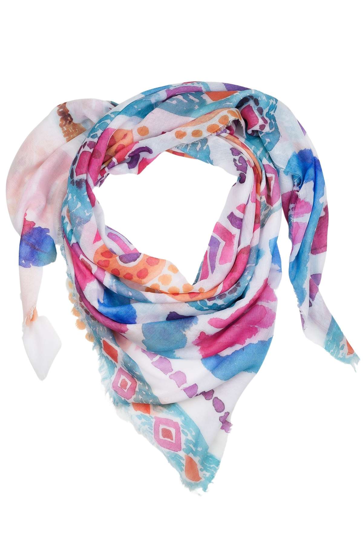 Модный шарф (1 штука) из смеси модала и вискозы.