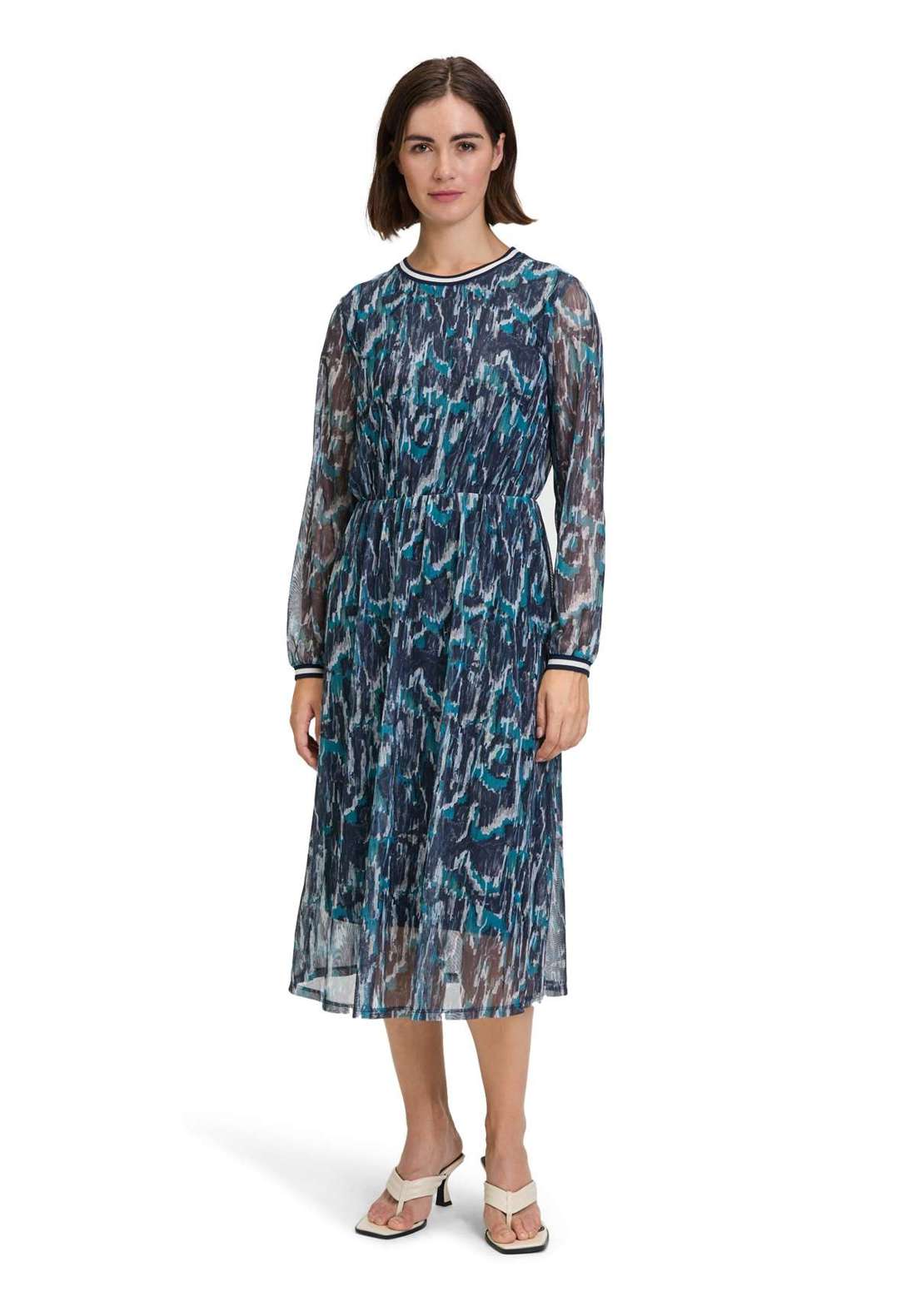 Платье с принтом Betty & Co Casual-Kleid mit Rundhalsausschnitt