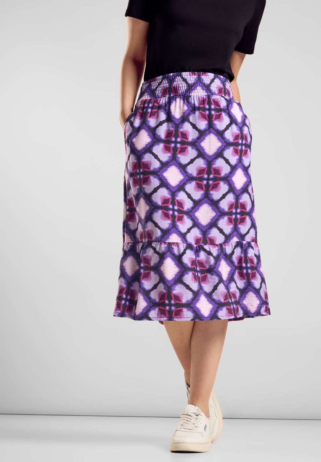 Юбка из джерси с графическим узором