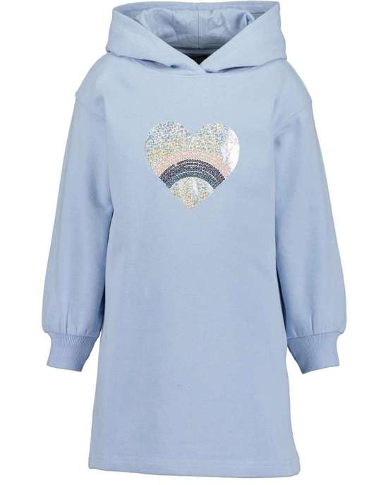 Платье из джерси Mädchen Sweatkleid mit Kapuze HAPPY