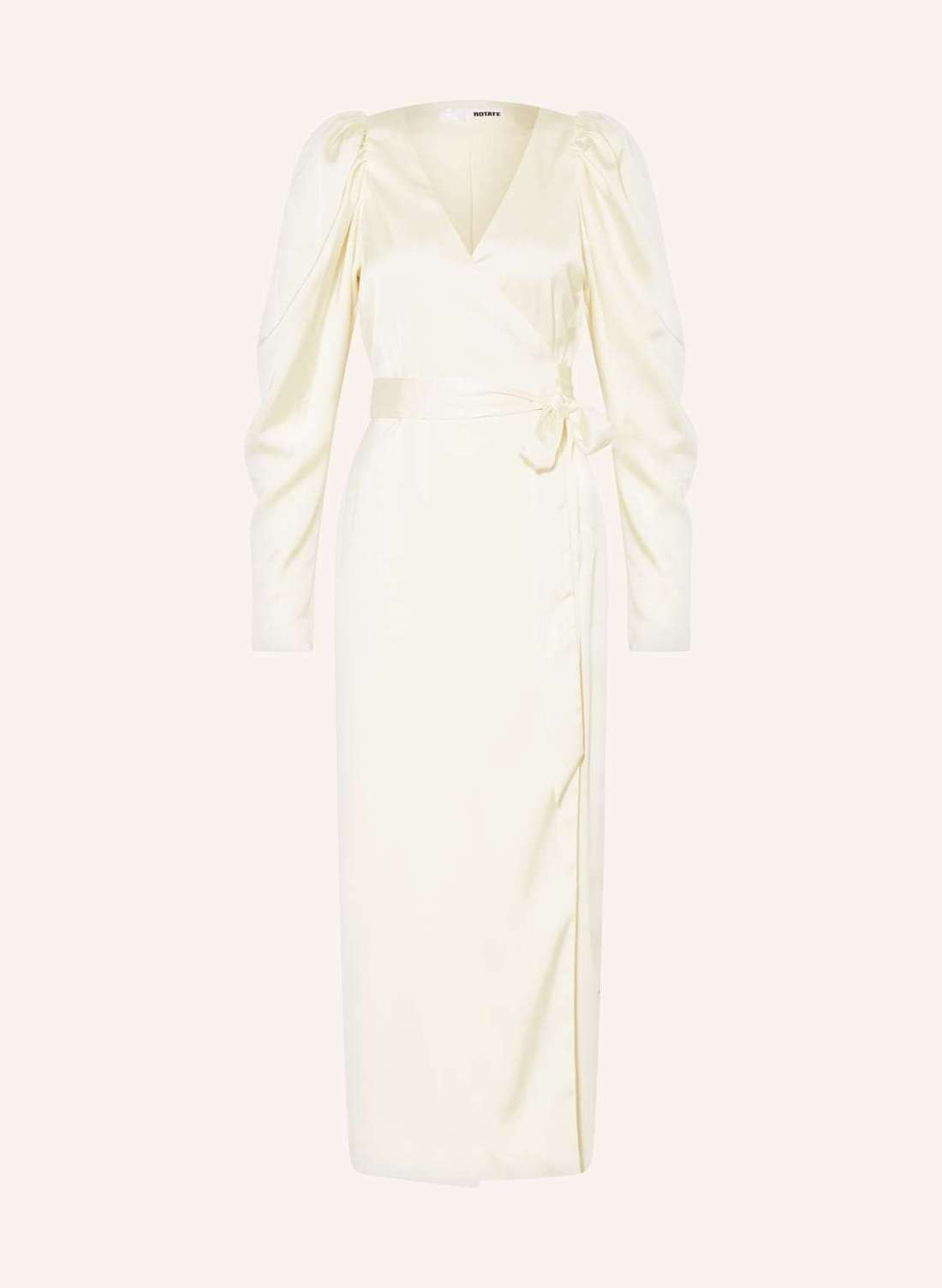 Атласное платье с запахом