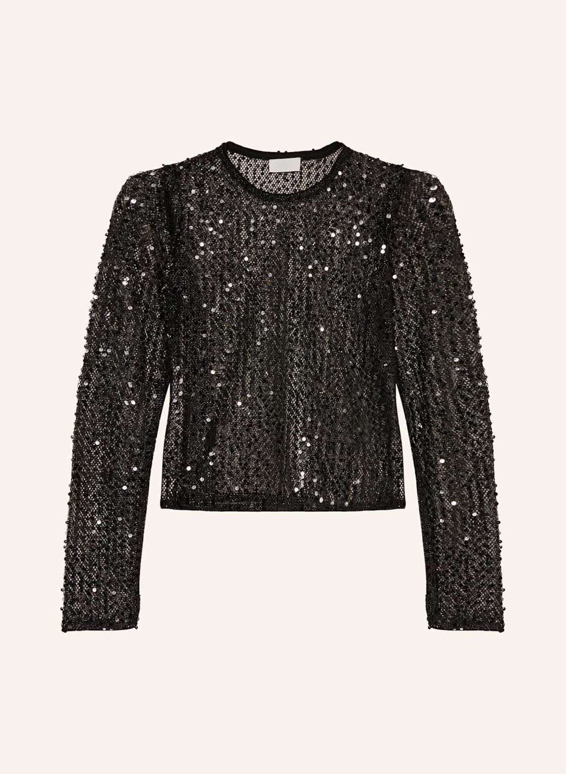 Сетчатая блузка-рубашка с пайетками MAREEN