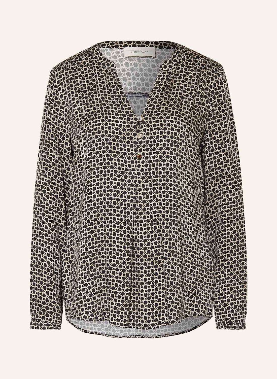 Блузка-рубашка с драгоценными камнями