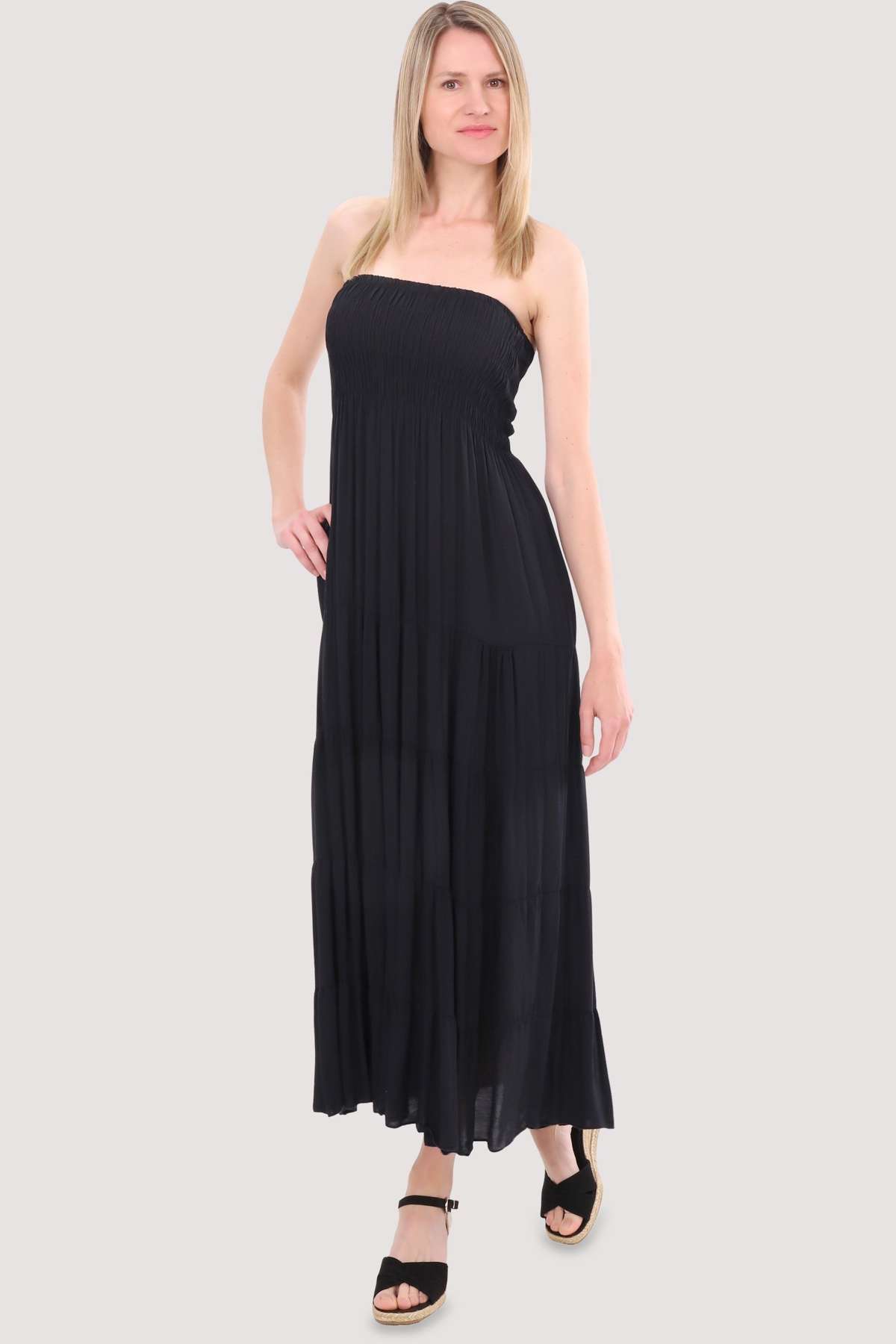 Платье-бандо 4635, облегающее фигуру летнее платье, пляжное платье, один размер