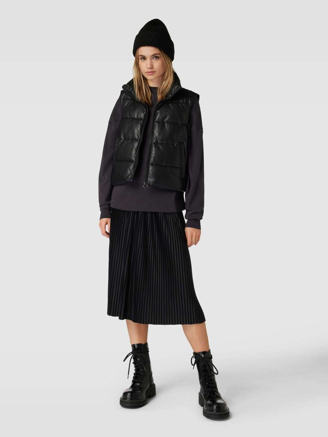 Юбка-миди со складками