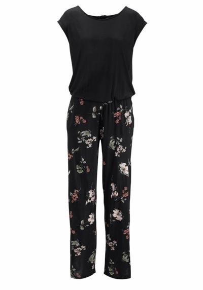 Комбинезон LS Overall black-flower