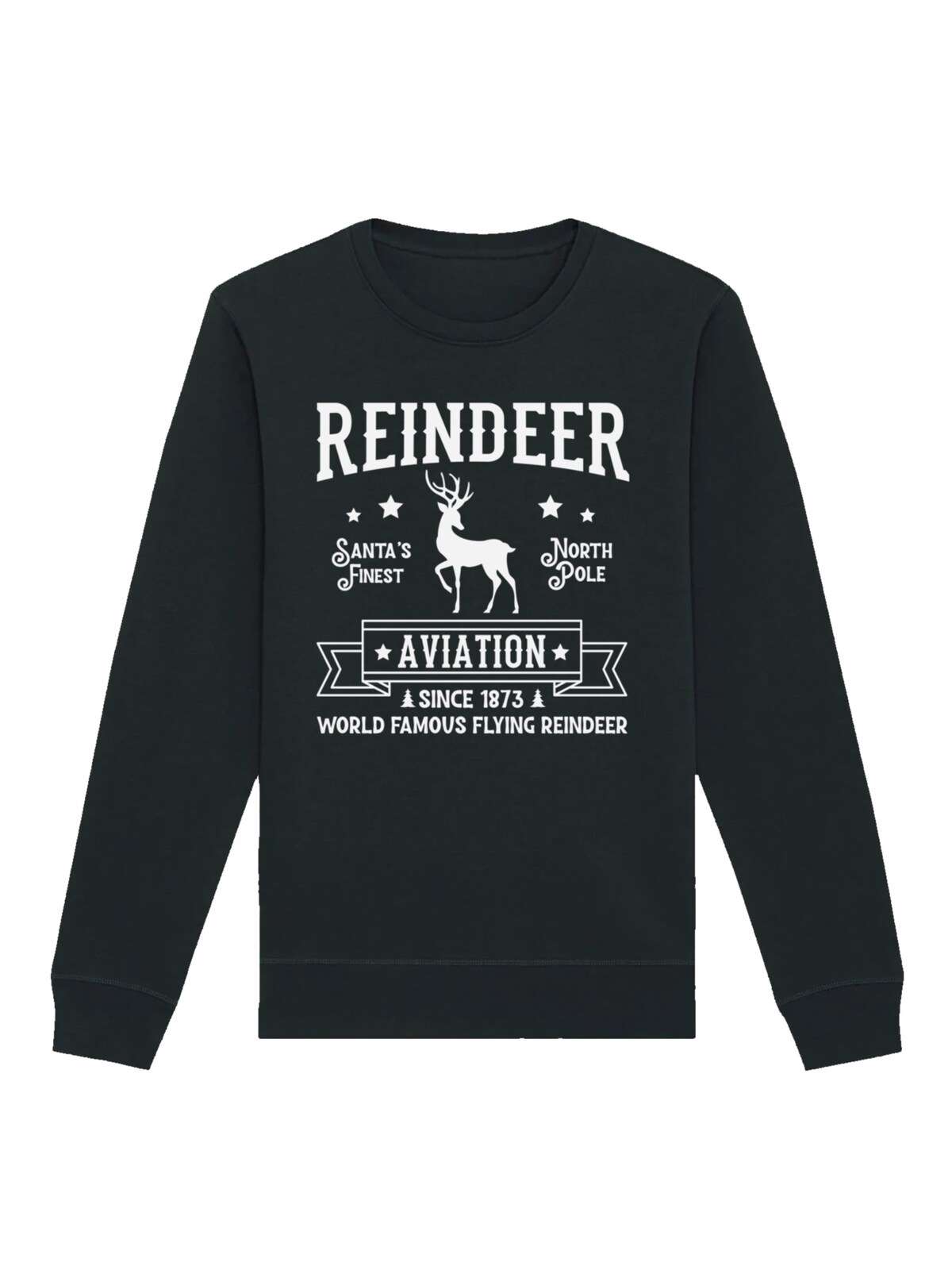 Свитшот Weihnachten Reindeer Aviation Retro Sign (GOTS)