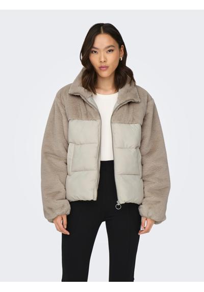 Стеганая куртка ONLWANJA FUR PUFFER MIX JACKET CC OTW