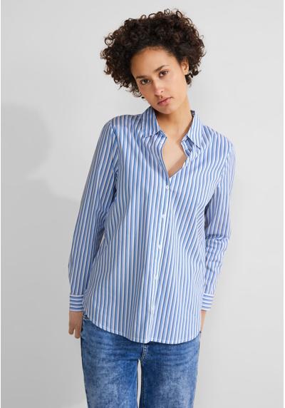 Блузка-рубашка с планкой на пуговицах
