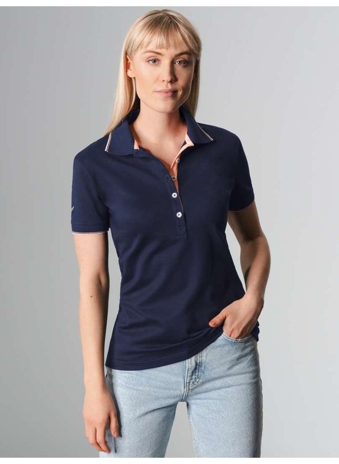 рубашка поло TRIGEMA Slim Fit Poloshirt mit langer Knopfleiste