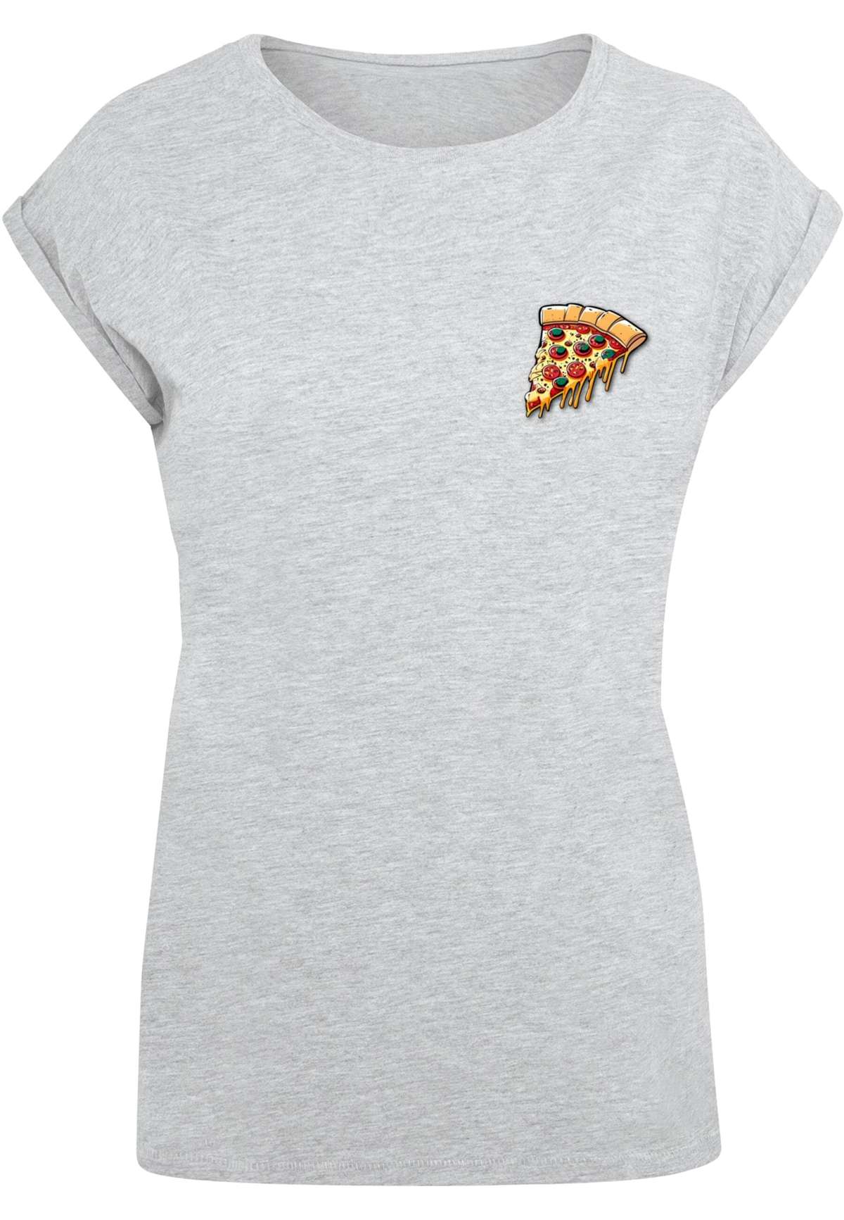 футболка »Damen Ladies Pizza Comic Extended Shoulder Tee«