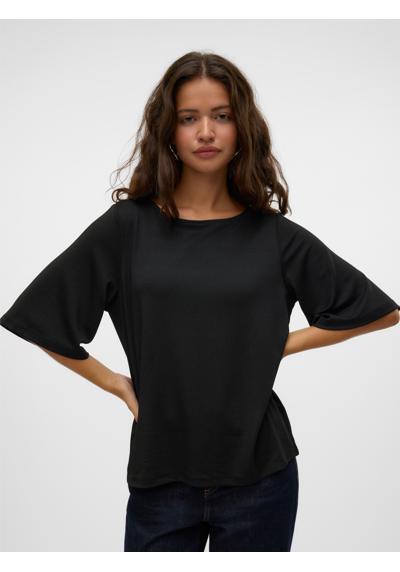 Рубашка с круглым вырезом и блестящим эффектом VMKANVA 2/4 GLITTER TOP JRS