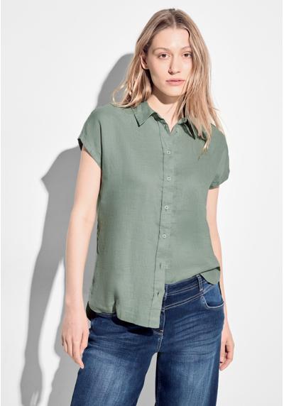 Блузка-рубашка со спущенными плечами