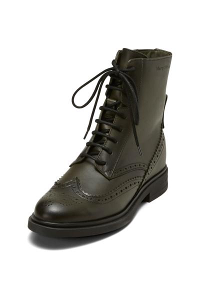 Ботильоны im Brogue-Style mit Innenzipper