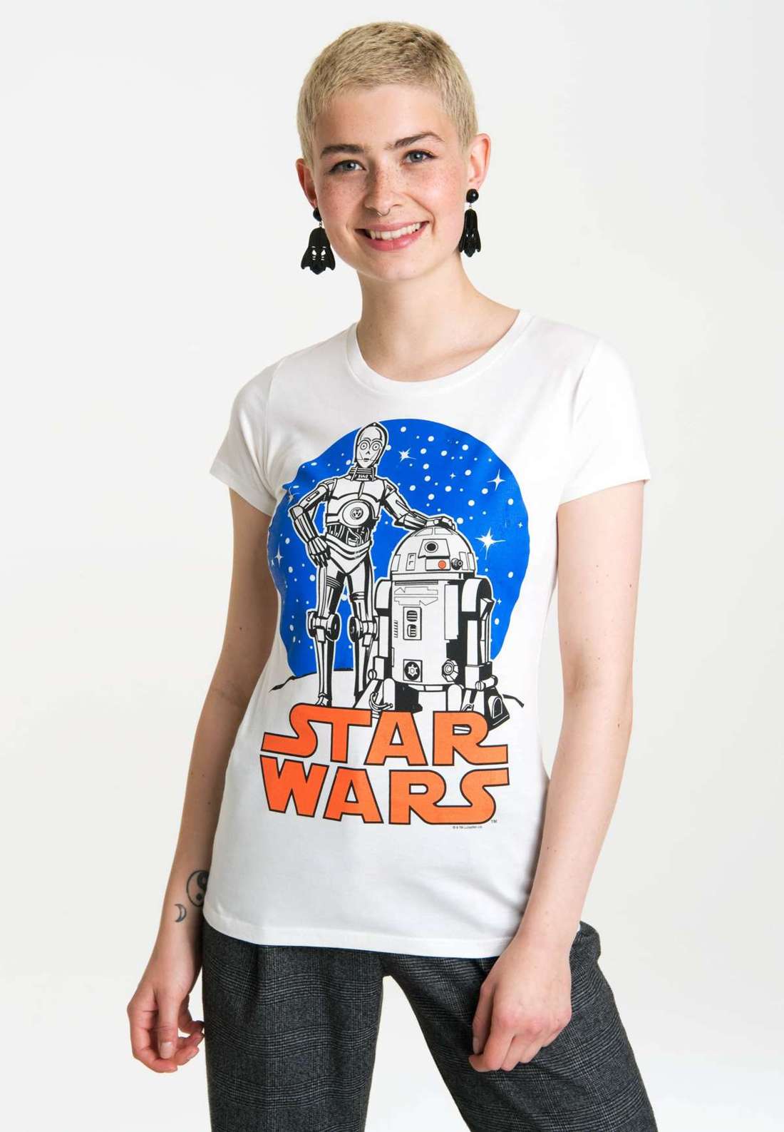 Футболка с классным ретро-принтом Star Wars Droids
