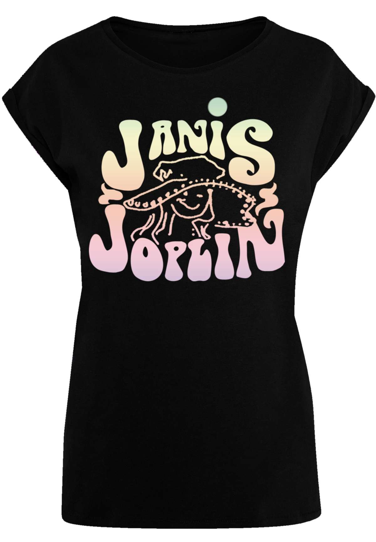 футболка »PLUS SIZE Janis Joplin Pastel Logo«