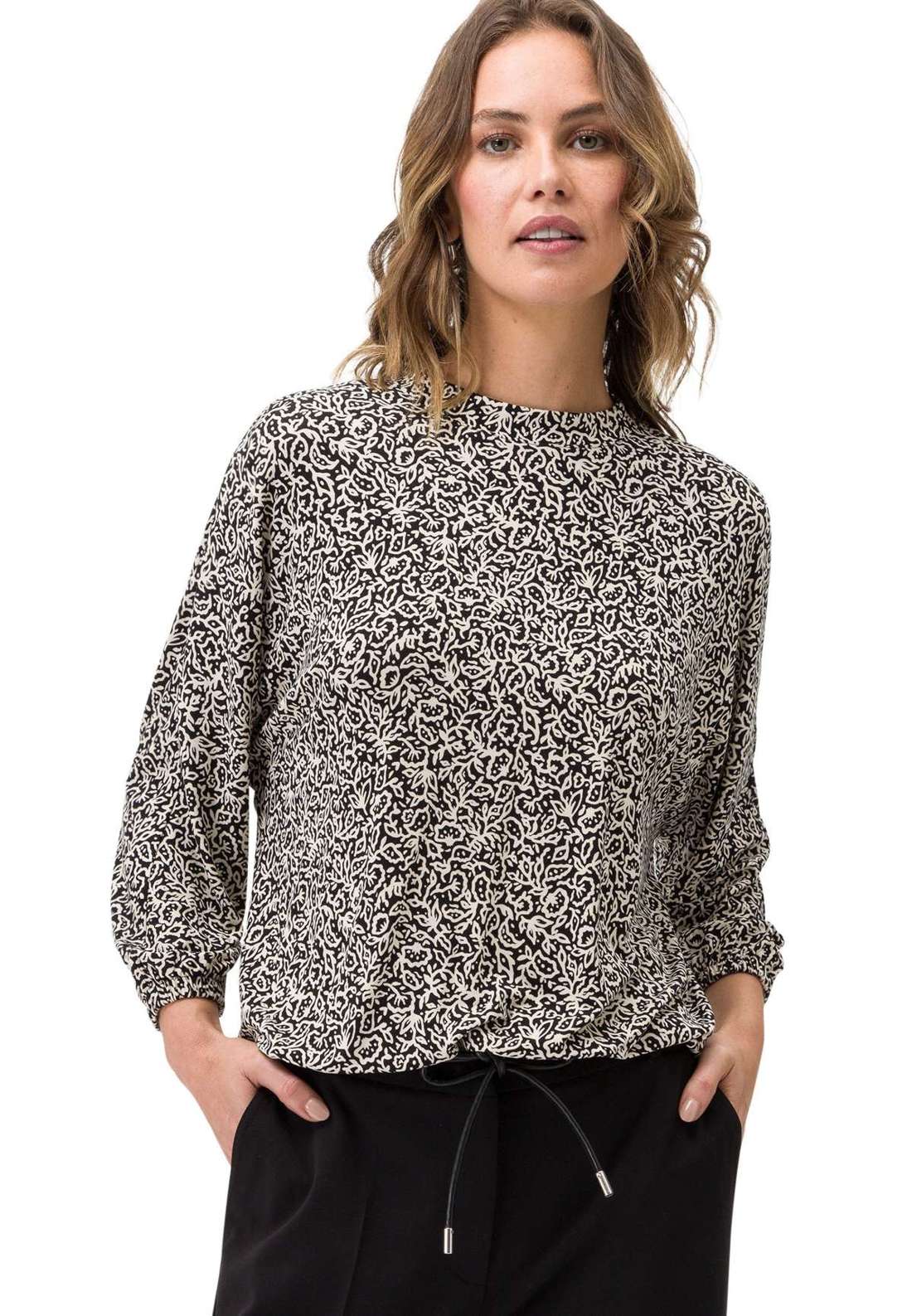рубашка с рукавом 3/4 zero Shirt mit Flowerprint