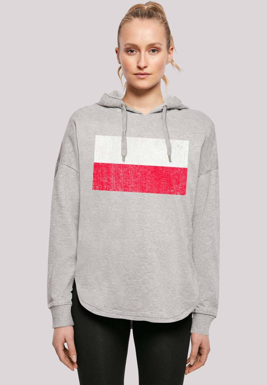 Толстовка с капюшоном Poland Polen Flagge distressed