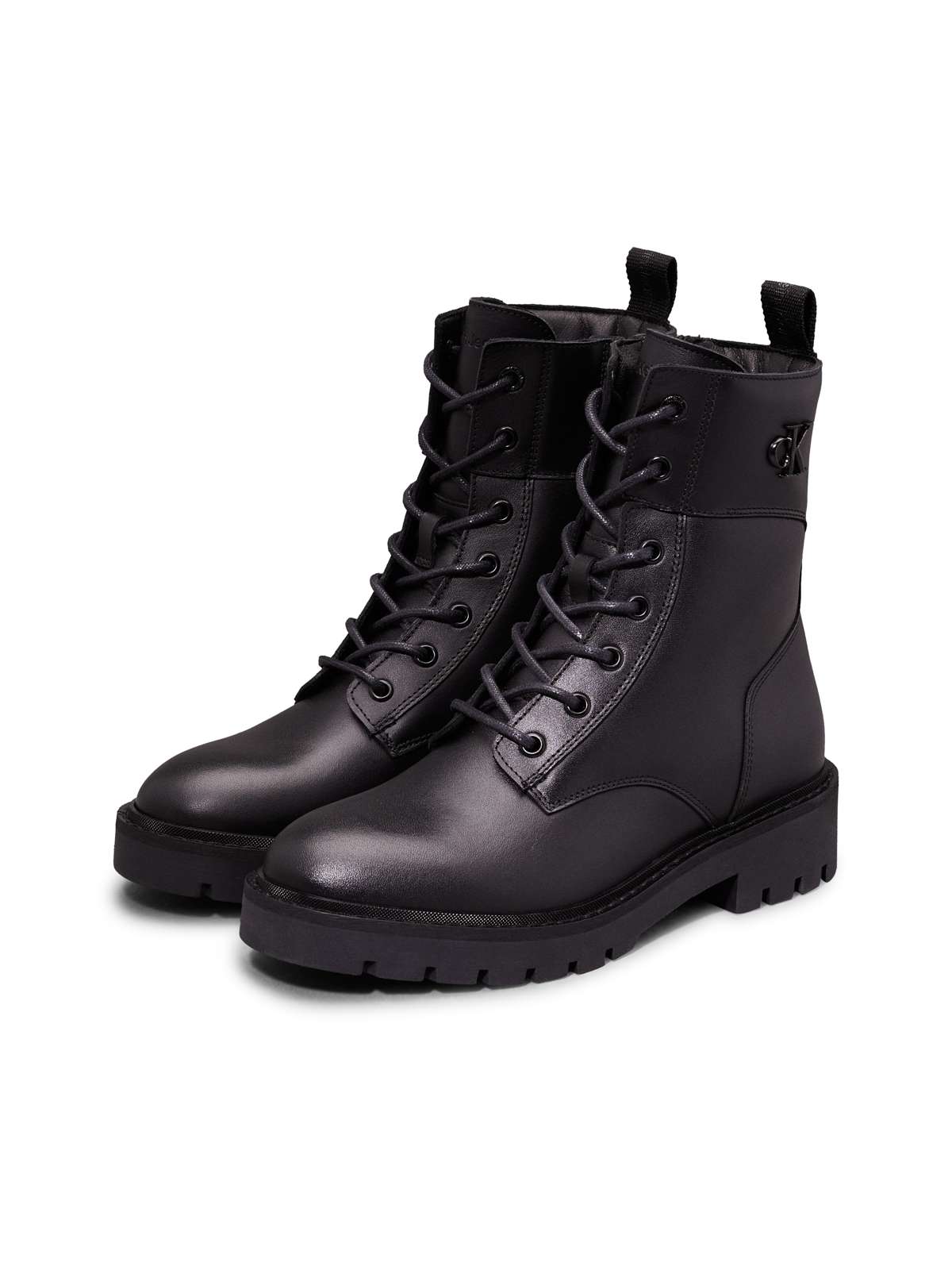 ботинки на шнуровке COMBAT BOOT MID ZIP LTH IN CALF