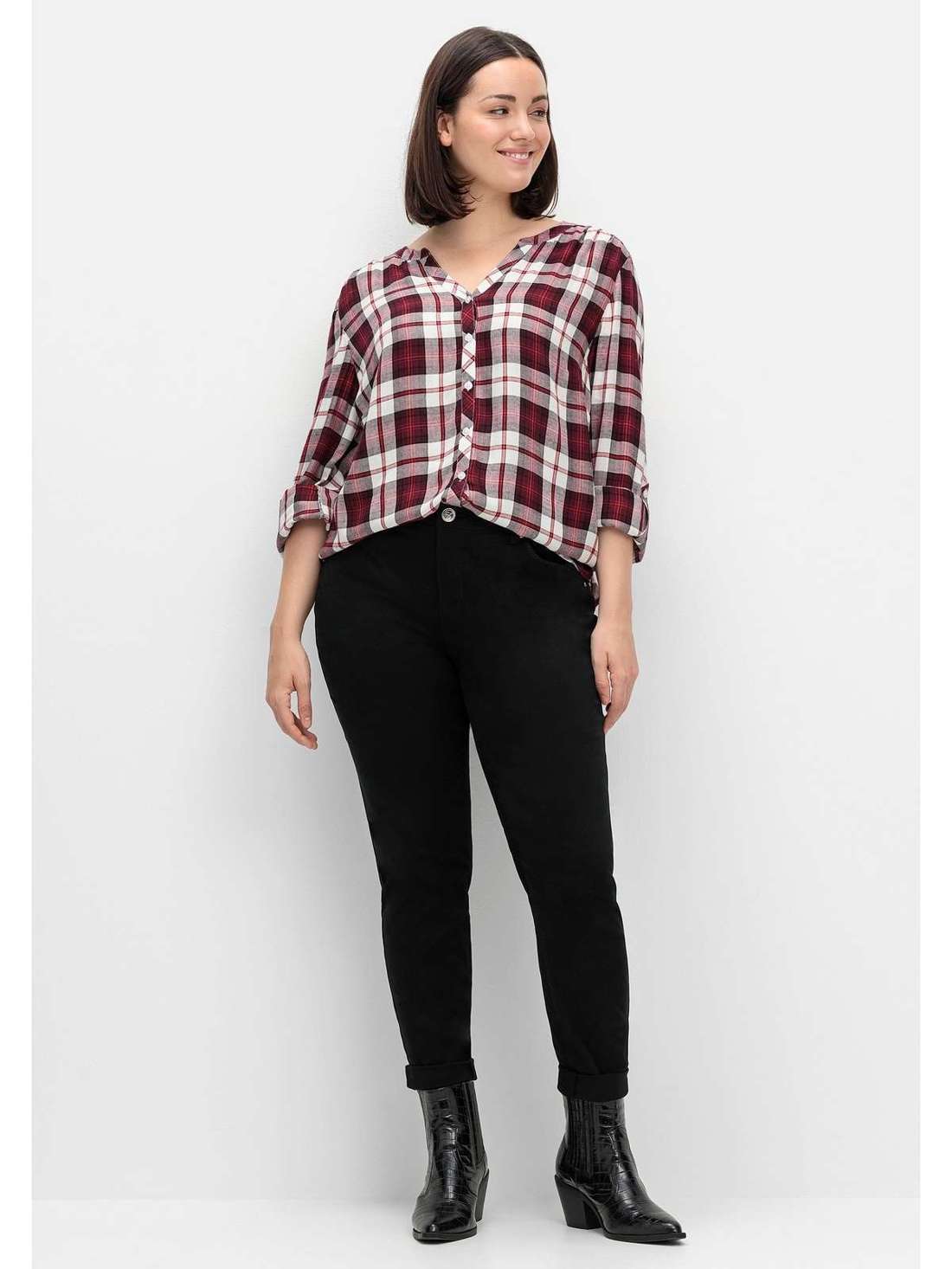 Брюки-стрейч для стройных ног и большого живота. Große Größen