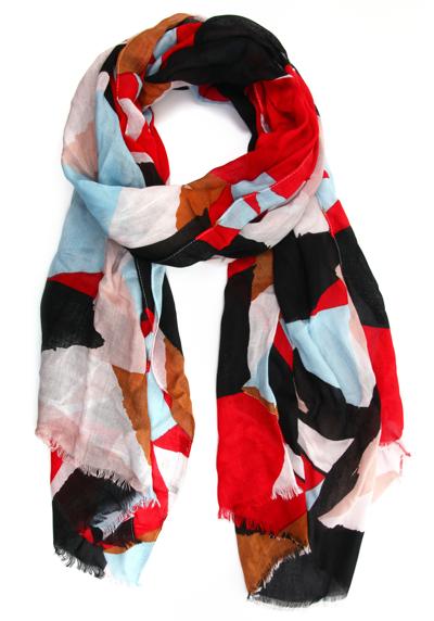 Модный шарф (1 шт.) великолепных цветов и форм.