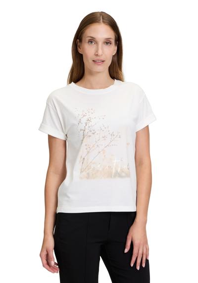 Рубашка с коротким рукавом Printshirt mit Ärmelaufschlag