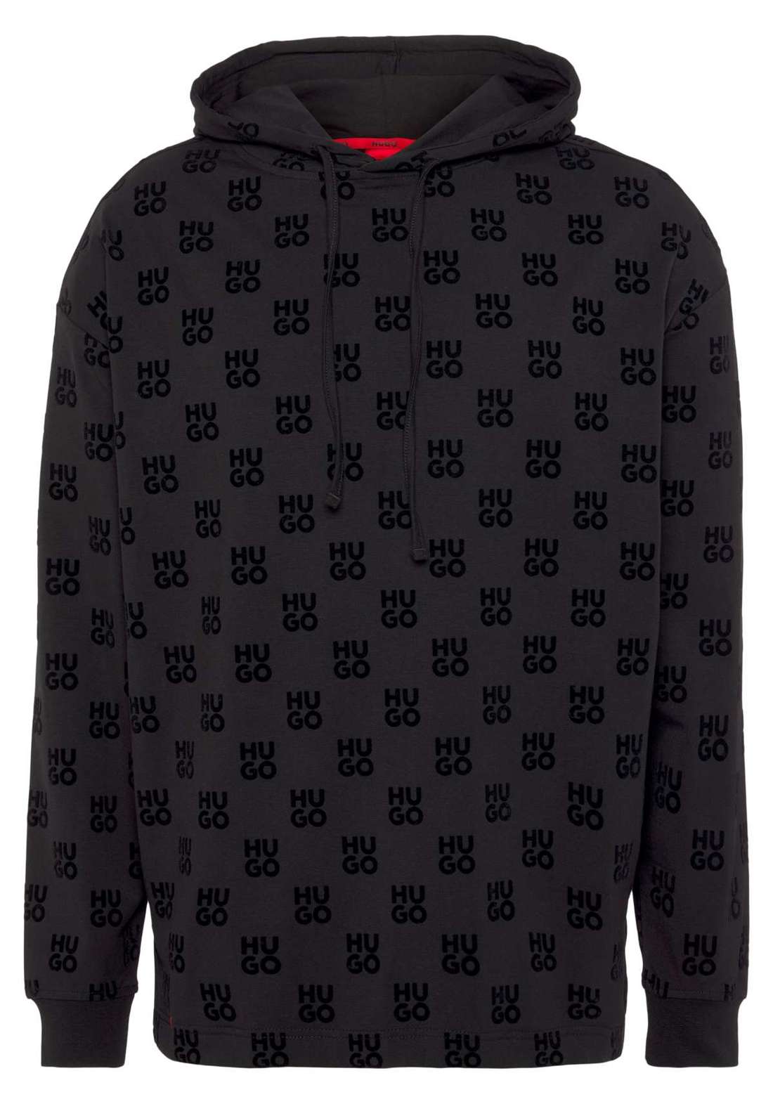 Толстовка с капюшоном и монограммным принтом по всей поверхности. Flock AOP Hoodie