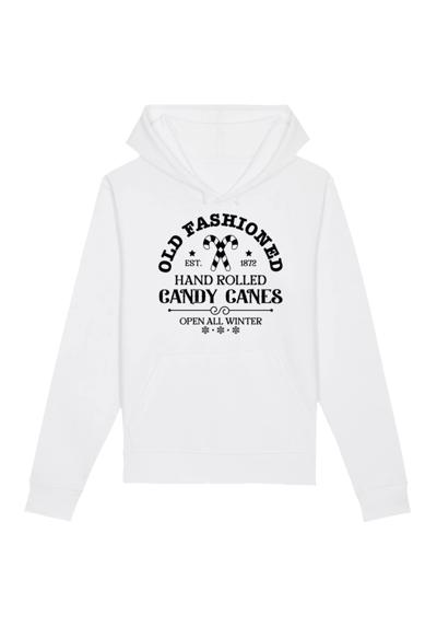 Толстовка с капюшоном »Cany Canes Retro Weihnachten Sign«