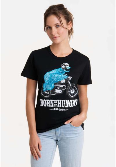 Футболка с лицензионным принтом Sesamstrasse - Krümelmonster Motorrad