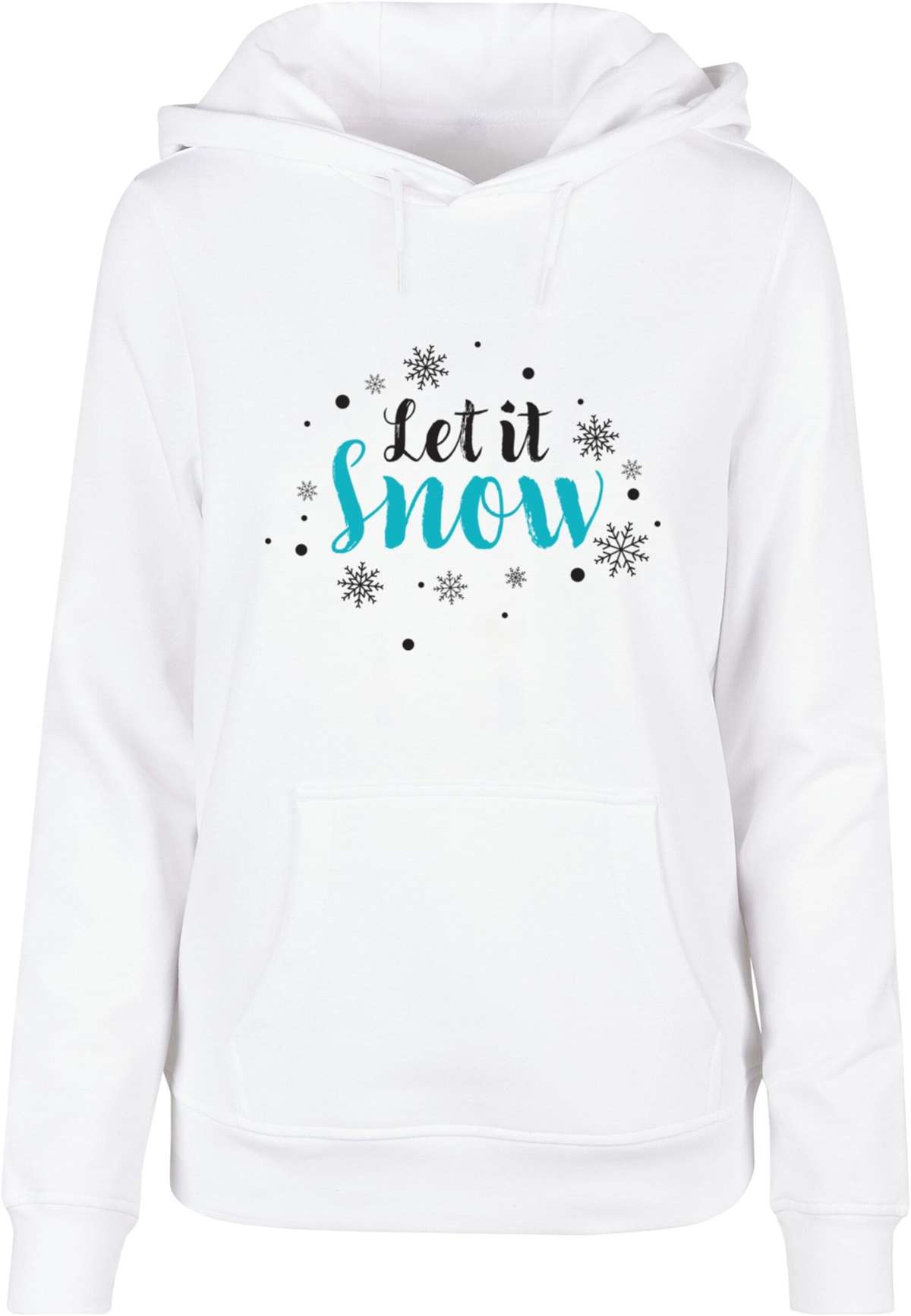 Толстовка с капюшоном Damen Ladies Let it snow Basic Hoody