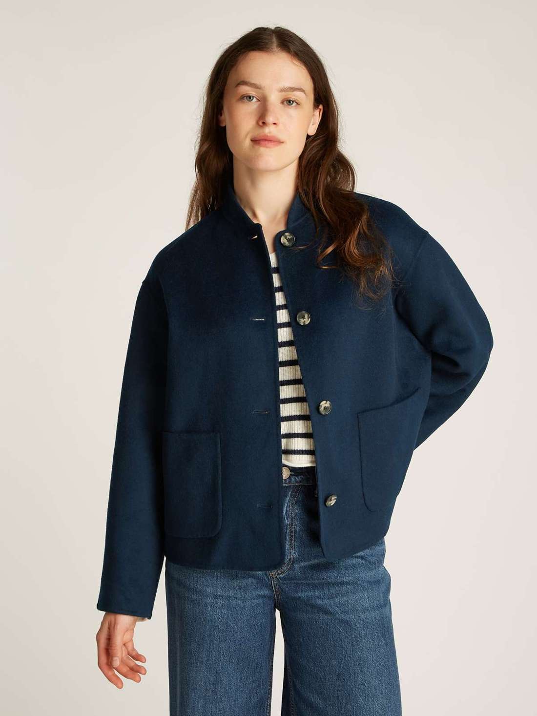 Бомбер с содержанием шерсти DF WOOL BOMBER JACKET