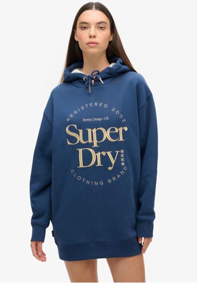 Платье из джерси LUXE METALLIC LOGO HOOD DRESS