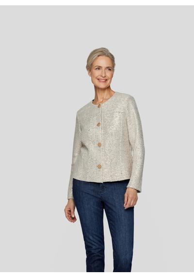 Пиджак-пиджак Elegante Damenjacke in Beige mit Knöpfen