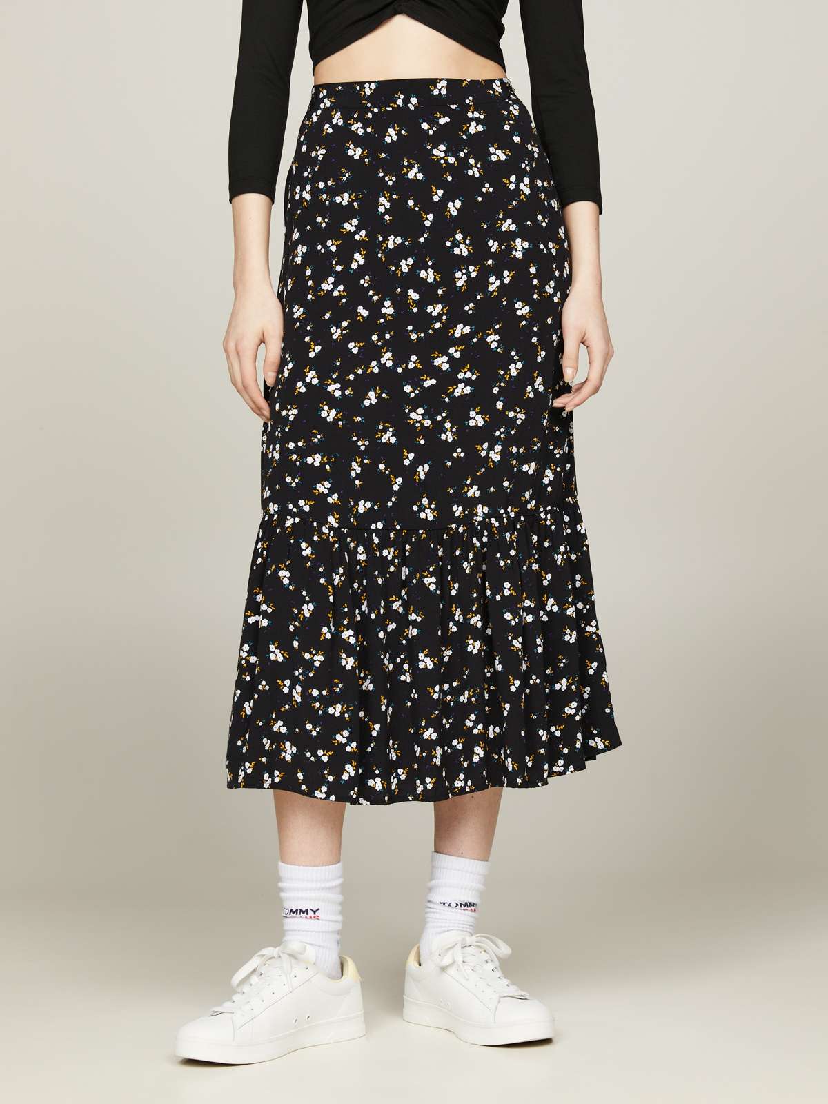 юбка А-силуэта »TJW FLORAL RUFFLE MIDI SKIRT EXT«