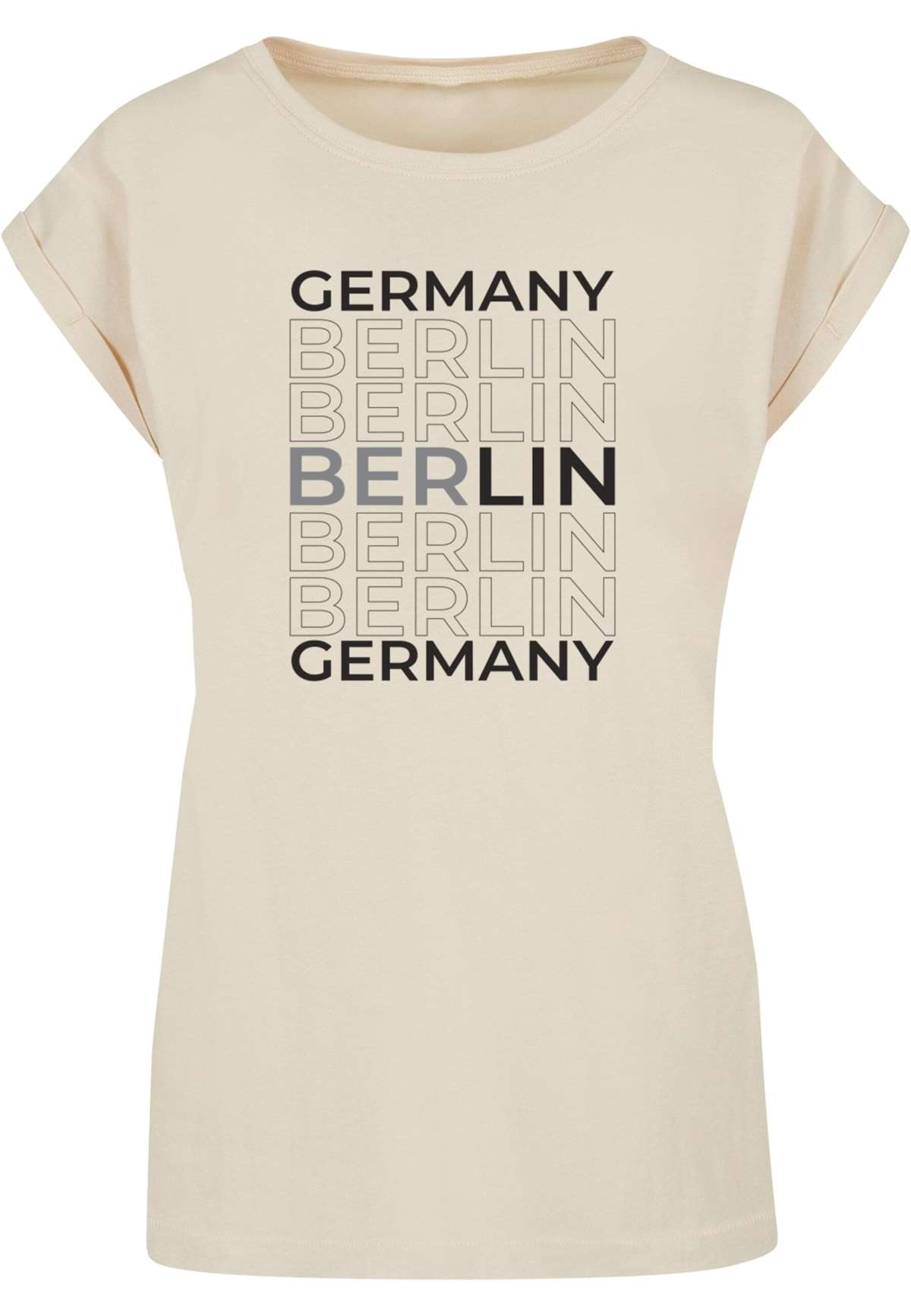 футболка »Damen Ladies Berlin Extended Shoulder Tee«