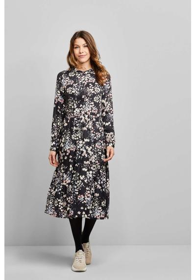 Платье-блузка с модным цветочным принтом