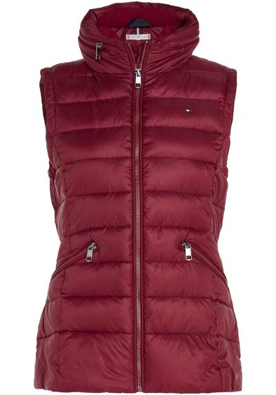 Стеганый жилет со скрытым капюшоном в воротнике-стойке. MW PADDED GLOBAL STRIPE VEST