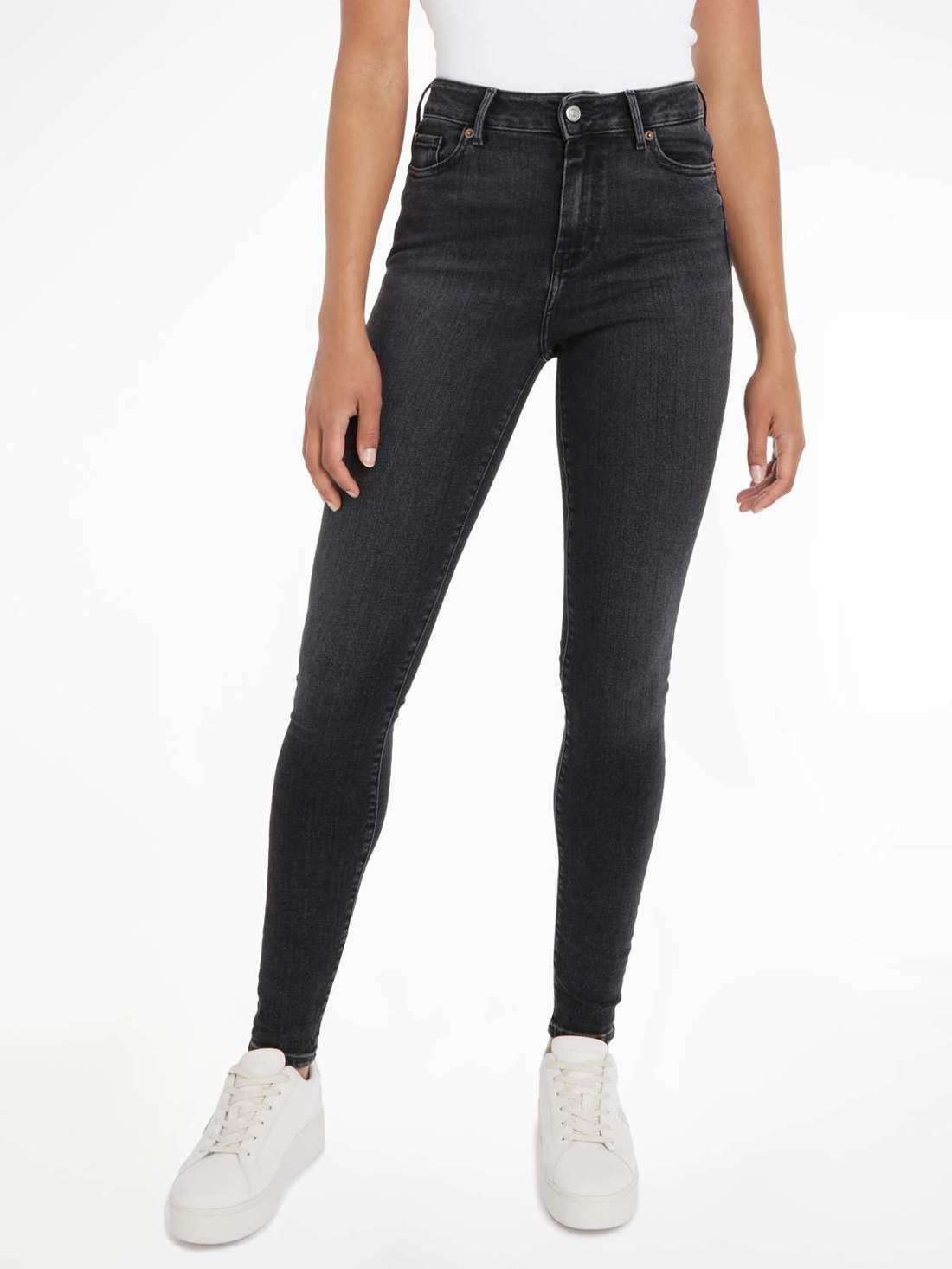 Джинсы скинни с логотипом Tommy Hilfiger HARLEM U SKINNY HW CAL