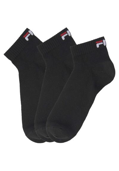 Короткие носки (3 пары) с вышивкой логотипа.