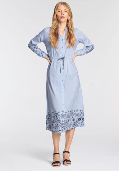 Платье-блузка с принтом в англезском стиле