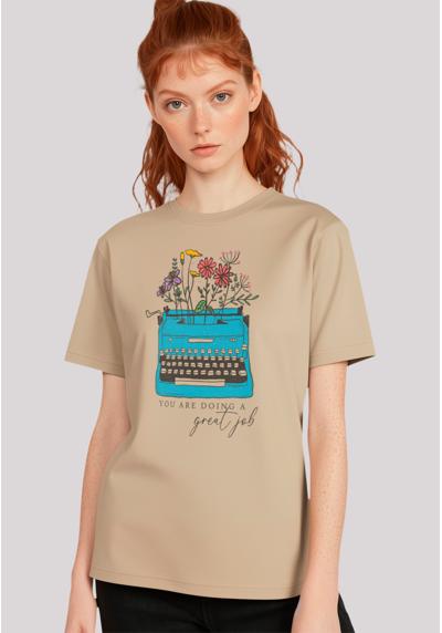 футболка Blumen you are doing a great job retro typewriter