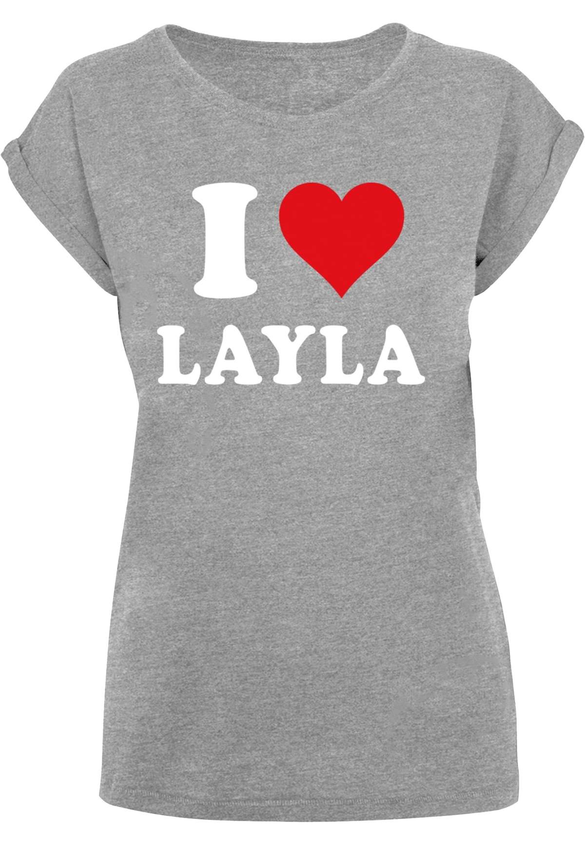 футболка »Damen Ladies I Love Layla X T-Shirt«