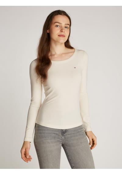 Рубашка с длинными рукавами и структурой SLIM 5X2 RIB O-NK LS