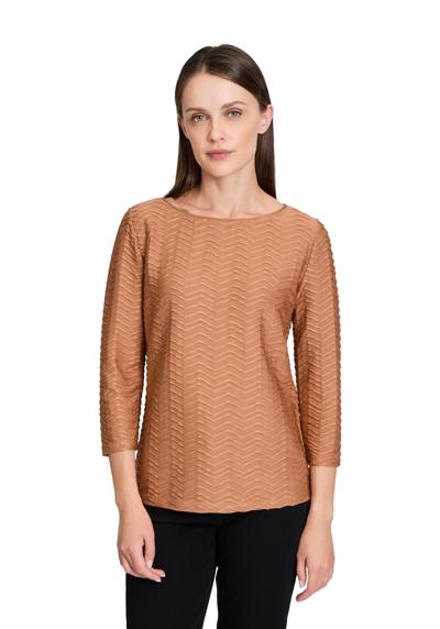 рубашка с рукавом 3/4 Strukturshirt mit U-Boot-Ausschnitt