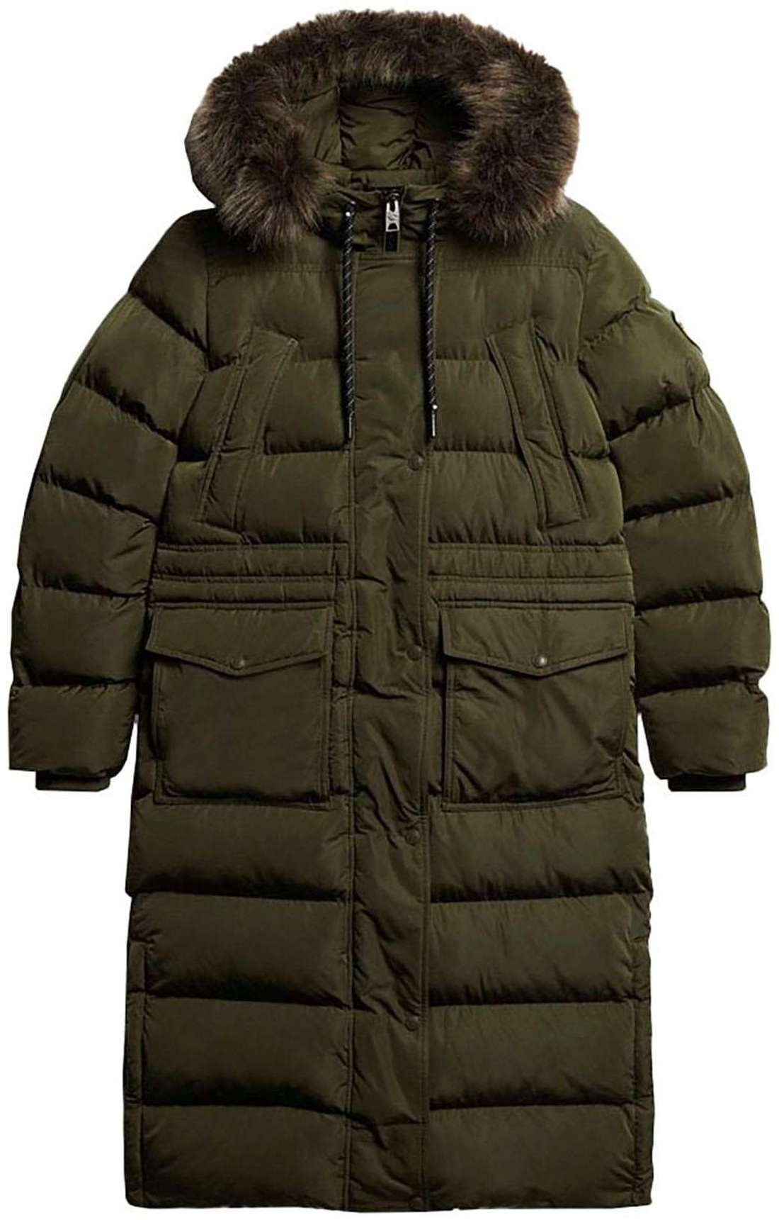 Стеганая куртка Everest Faux Fur Longline Jkt
