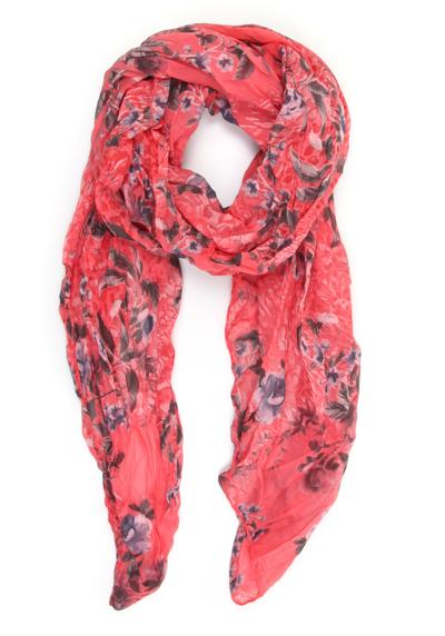 Модный шарф (1 шт.) с цветами и цветочным принтом