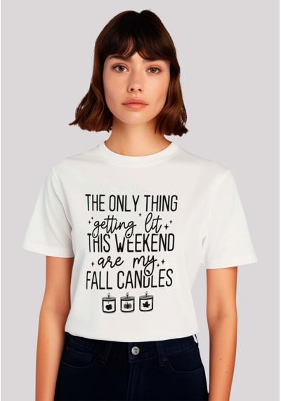 футболка getting lit fall candles